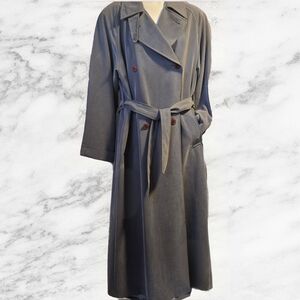 Carol Cohen - Charcoal Trench Coat Size 10